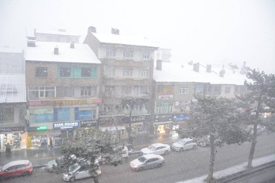 Tatvan'da kar yağışı başladı
